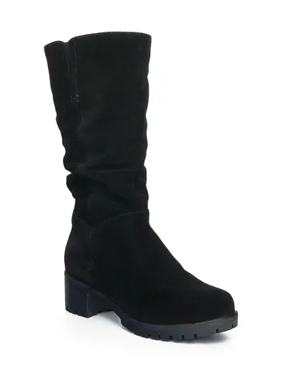 Сапоги из натурального велюра